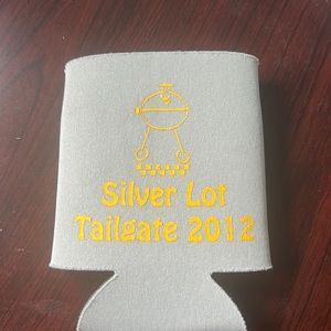 2012 WVU Silver Lot can coozy.